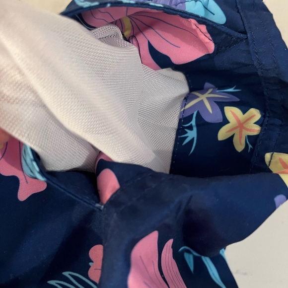 New Surf Cuz Men's Navy Hawaiian Pattern Quick Dry Pockets sm NWT, swim trunks - Picture 10 of 12